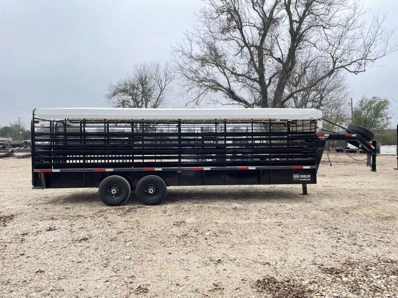 2026 WW 6.8' X 24' GVWR 14K GOOSENECK Stock / Stock Combo Trailer