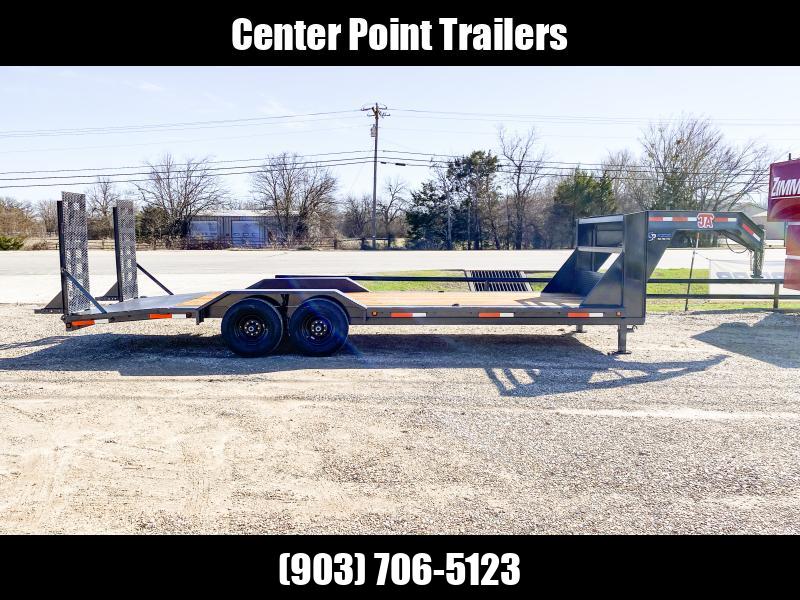 2023 JA TRAILERS 102" X 24' GOOSENECK EQUIPMENT / CAR HAULER GVWR 14K