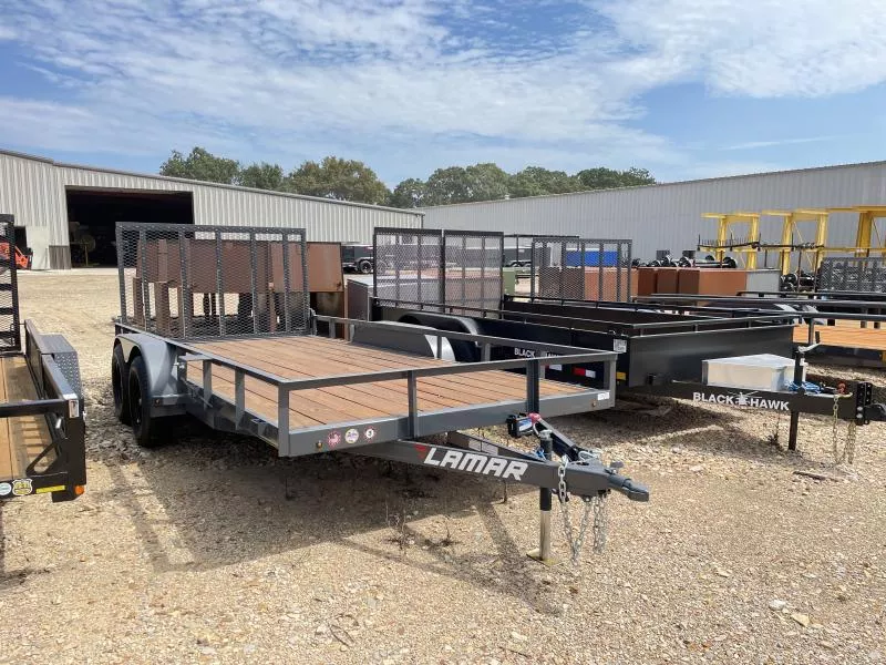 2025 Lamar Trailers 83" X 16' GVWR 7K COMMERCIAL Utility Trailer
