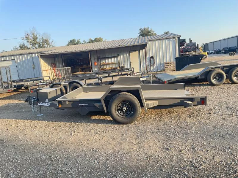 2026 Lamar Trailers 79" X 12' GVWR 7K SCISSOR LIFT UTILITY Tilt Trailer