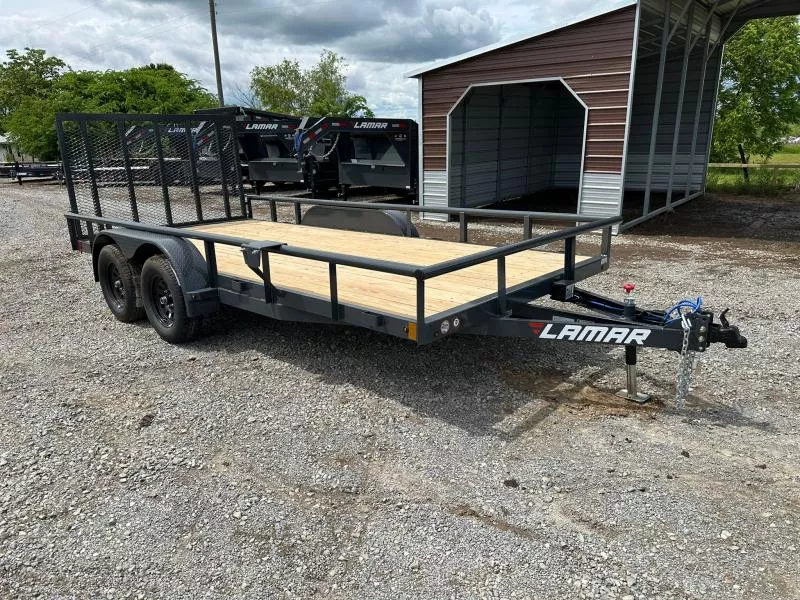 2026 Lamar Trailers 83" X 16' GVWR 7K COMMERCIAL Utility Trailer