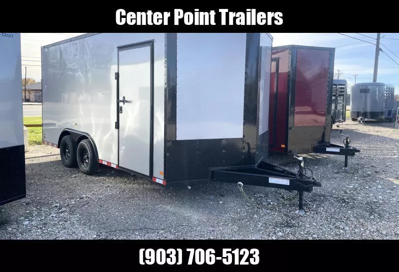 2026 NationCraft Trailers 8.5" X 16' GVWR 7K *POLYCORE* Cargo / Enclosed Trailer