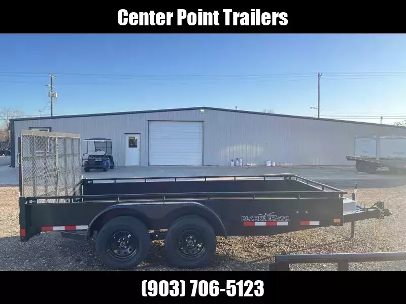 2026 BlackHawk Trailers 83" X 14' GVWR 7K SOLID SIDE Utility Trailer