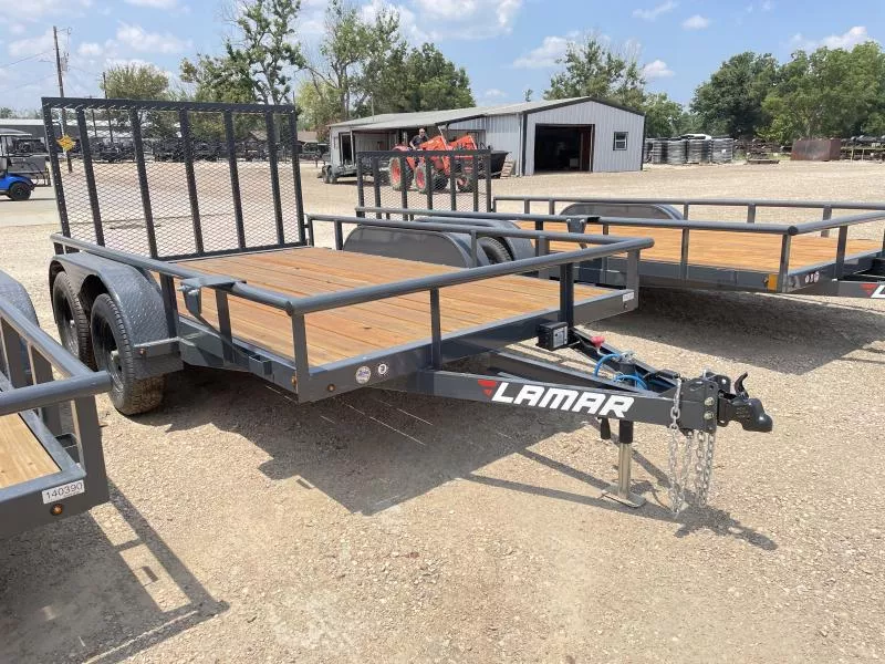 2025 Lamar Trailers 83" X 12' GVWR 7K COMMERCIAL Utility Trailer