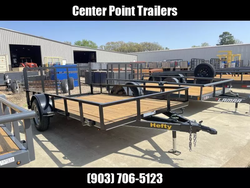 2025 Hefty Trailers 77" X 12' GVWR 3K Utility Trailer