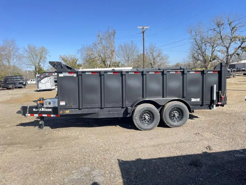 2025 BlackHawk Trailers 83" X 16' GVWR 16K Dump Trailer