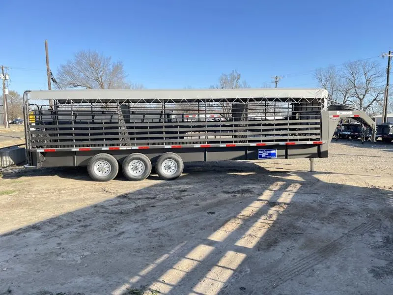 2026 Gooseneck 6'8" X 28' BAR TOP GVWR 25K Stock / Stock Combo Trailer