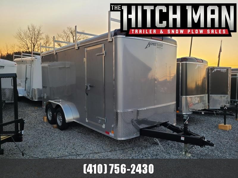 7 x 16 Homesteader Hercules Enclosed Contractor Cargo Trailer, 10k ***Ladder Racks & Barn Doors, 6" Additional Height 7 x 16 Homesteader Hercules Enclosed Contractor Cargo Trailer, 10k ***Ladder Racks & Barn Doors, 6" Additional Height