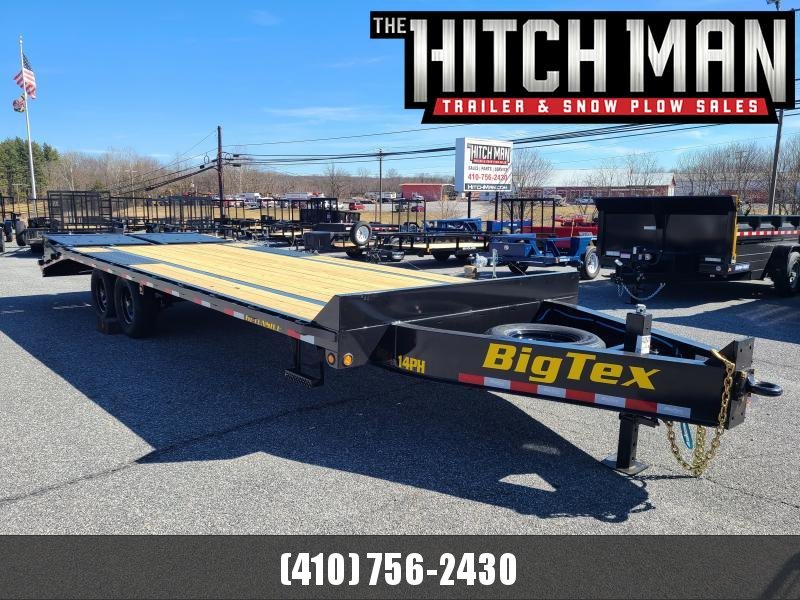 8.5 x 25 (20+5) Big Tex 16PH Deck Over Equipment Trailer, 17.5k **w/Mega Ramps & Spare Tire Assy 8.5 x 25 (20+5) Big Tex 16PH Deck Over Equipment Trailer, 17.5k **w/Mega Ramps & Spare Tire Assy