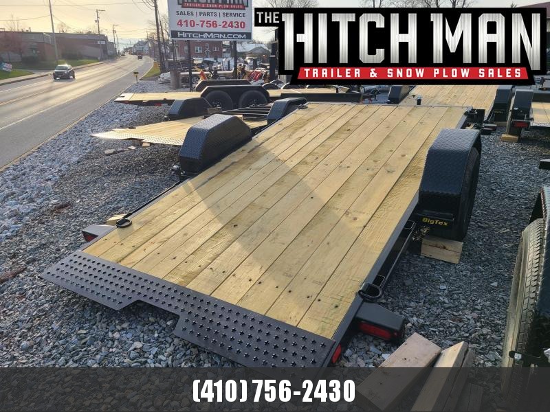 7 x 13+3 Big-Tex 70ST-16 HD Single Axle Tilt Bed Equipment Trailer w/ 3' Stationary Deck 7 x 13+3 Big-Tex 70ST-16 HD Single Axle Tilt Bed Equipment Trailer w/ 3' Stationary Deck