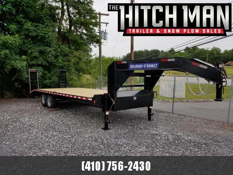 8.5 X 24 (20+4) Standard Duty Gooseneck Deckover Equipment Trailer 15K 8.5 X 24 (20+4) Standard Duty Gooseneck Deckover Equipment Trailer 15K