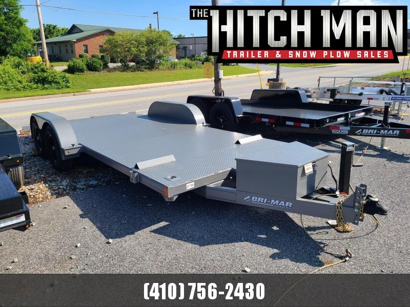 7 X 18 Bri-Mar Hydraulic Tilt Car Hauler 10K **w/Winch Plate 7 X 18 Bri-Mar Hydraulic Tilt Car Hauler 10K **w/Winch Plate