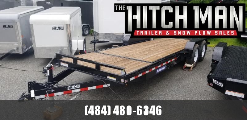 7 x 18 + 4 Sure-Trac Tilt Equipment Trailer 4' Stationary Deck 14k 7 x 18 + 4 Sure-Trac Tilt Equipment Trailer 4' Stationary Deck 14k
