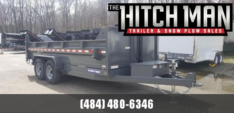 Sure-Trac 82in x 16 LP Telescopic Dump 14k Sure-Trac 82in x 16 LP Telescopic Dump 14k