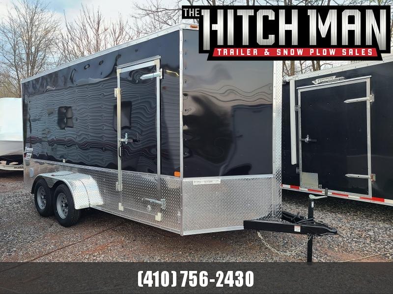 7 x 16 Homesteader Intrepid OHV V Nose Cargo 7K *BLACK* 12" Extra Height 7 x 16 Homesteader Intrepid OHV V Nose Cargo 7K *BLACK* 12" Extra Height