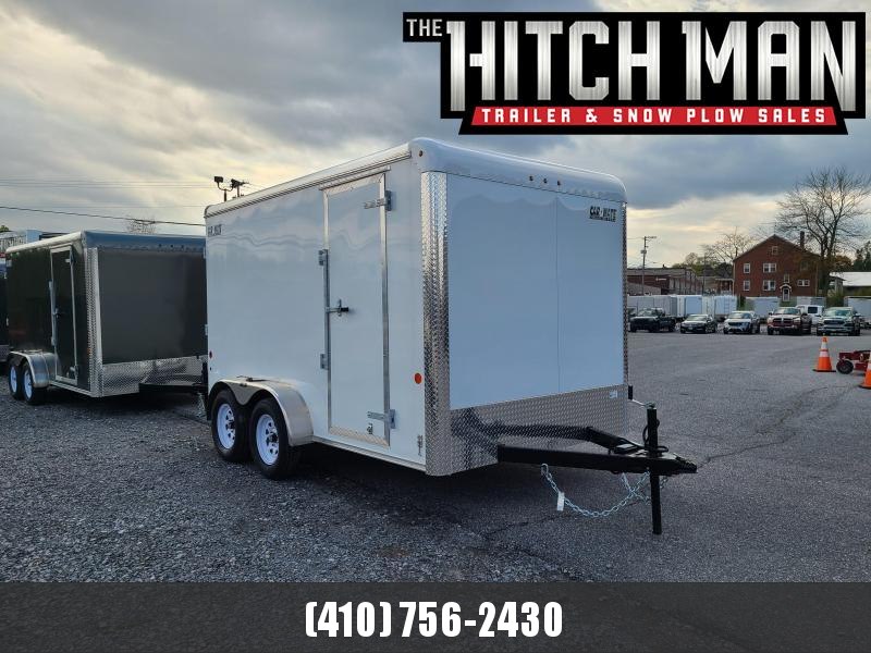 7 x 12 Car-Mate Custom Cargo 7k White 7 x 12 Car-Mate Custom Cargo 7k White