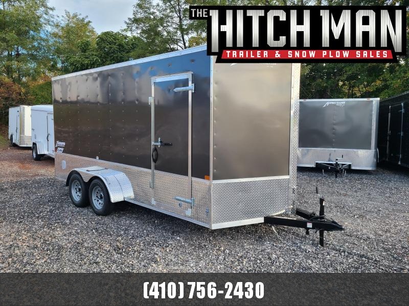 7 x 16 Homesteader Intrepid OHV V-Nose Cargo 7K **Charcoal w/12" Extra Height 7 x 16 Homesteader Intrepid OHV V-Nose Cargo 7K **Charcoal w/12" Extra Height