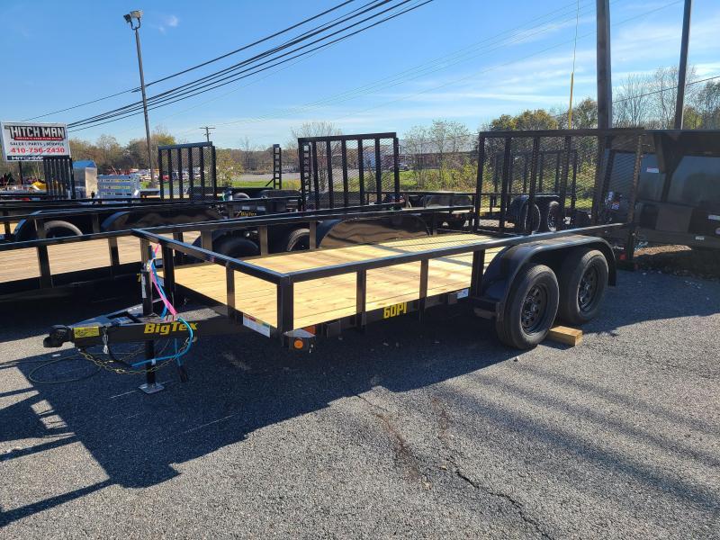 6'5" x 14' Big Tex 60PI Tandem Axle Utility Trailer, 6k GVWR