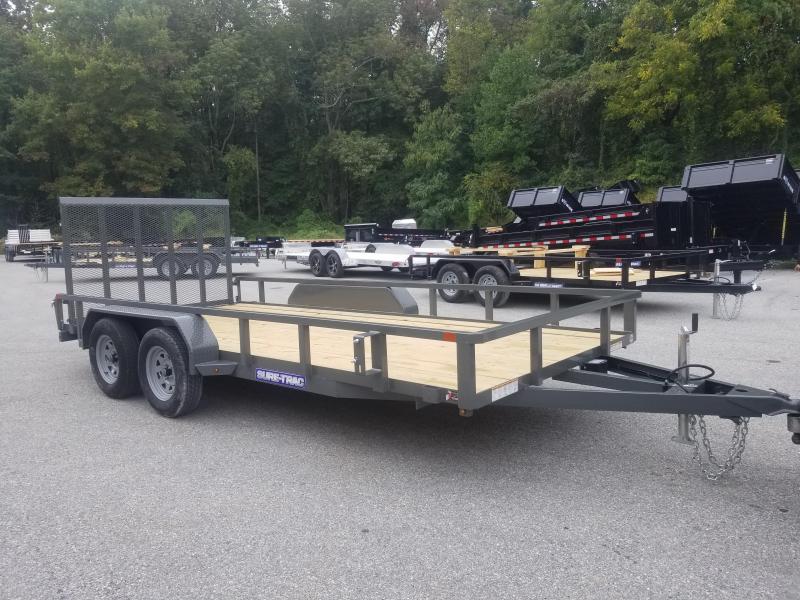 7 x 16 Sure-Trac Tube Top Utility Trailer 7k 7 x 16 Sure-Trac Tube Top Utility Trailer 7k