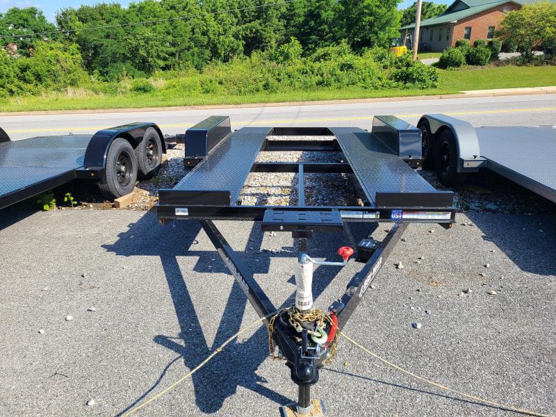 7 x 16 BriMar Open Deck Car Hauler Trailer 7k **w/Winch Plate