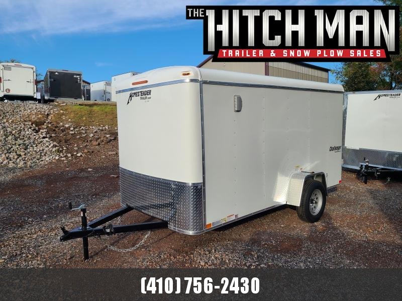 6 X 12 Homesteader Challenger Cargo Trailer 3k **White w/Double Barn Doors & 6" Extra Height 6 X 12 Homesteader Challenger Cargo Trailer 3k **White w/Double Barn Doors & 6" Extra Height