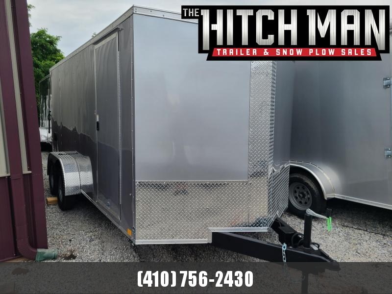 7 x 16 Look Element SE V-Front Cargo Trailer 7k ***Silver w/Ramp Door & 6" Extra Height 7 x 16 Look Element SE V-Front Cargo Trailer 7k ***Silver w/Ramp Door & 6" Extra Height