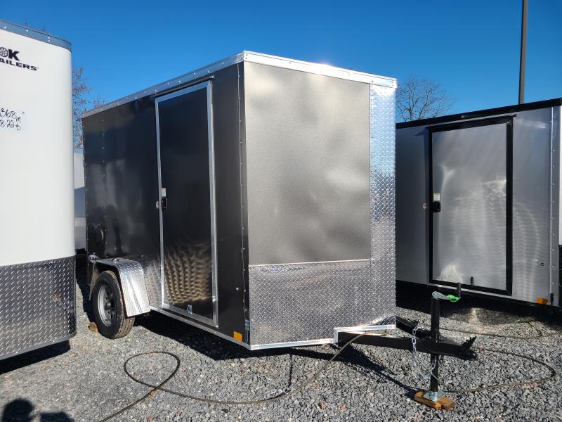 6 x 10 Look Element SE V-Nose Cargo Trailer 3k  ***Charcoal w/ Ramp Door