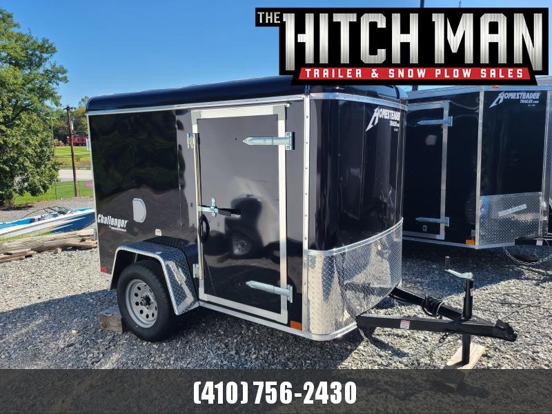 5 X 8 Homesteader Challenger Cargo 3k ***Black w/ Swing door package. 5 X 8 Homesteader Challenger Cargo 3k ***Black w/ Swing door package.