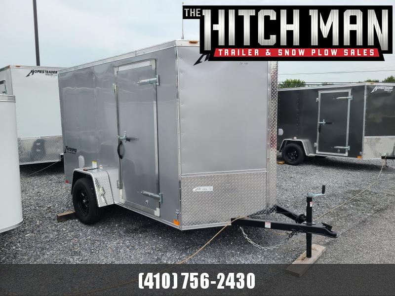 6 x 10 Homesteader Intrepid V-Nose Cargo Trailer, 3k *Silver w/ Ramp Door Package 6 x 10 Homesteader Intrepid V-Nose Cargo Trailer, 3k *Silver w/ Ramp Door Package