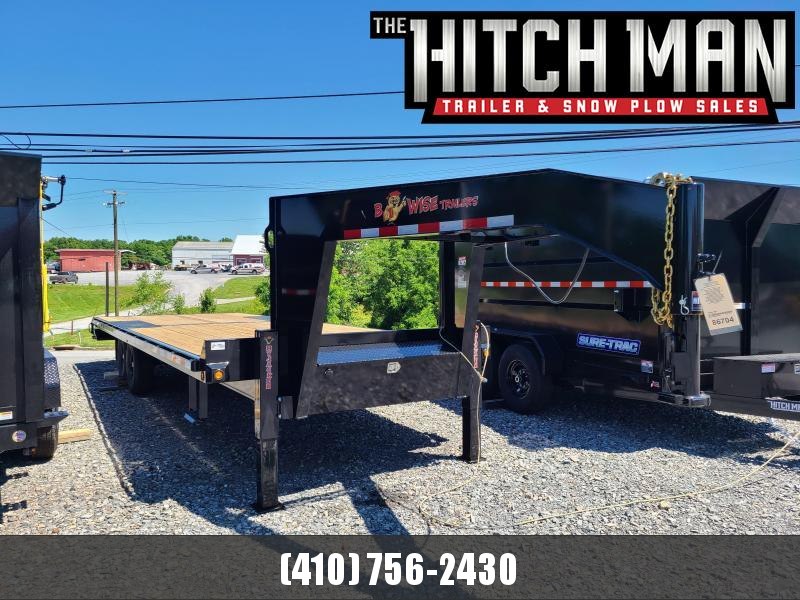 8.5 x 24 BWISE THDG24-16 Gooseneck Deckover Hydraulic Tilt Bed Equipment Trailer 16.8K 8.5 x 24 BWISE THDG24-16 Gooseneck Deckover Hydraulic Tilt Bed Equipment Trailer 16.8K