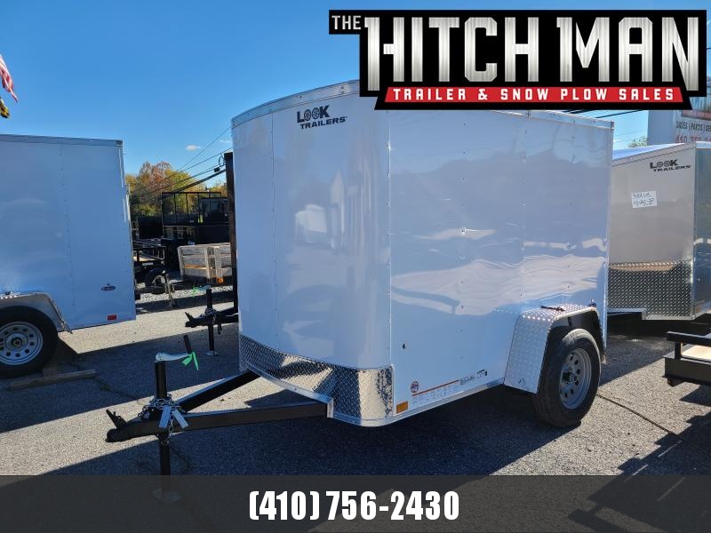 5 x 8 Look ST Enclosed Cargo Trailer 3k **White 5 x 8 Look ST Enclosed Cargo Trailer 3k **White