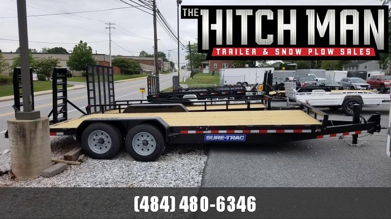 7 x 18 Sure-Trac Implement Equipment Trailer 16k 7 x 18 Sure-Trac Implement Equipment Trailer 16k