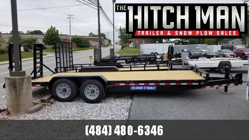 7 x 18 Sure-Trac Implement Equipment Trailer 16k 7 x 18 Sure-Trac Implement Equipment Trailer 16k