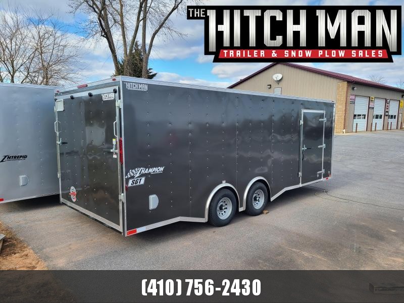 8.5 x 22 Homesteader Champion SGT Car Hauler 10k **Charcoal Gray w/Spread Axles 8.5 x 22 Homesteader Champion SGT Car Hauler 10k **Charcoal Gray w/Spread Axles