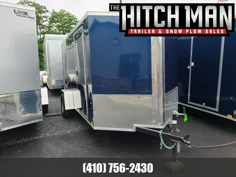 6 x 12 Look Element SE V-Nose Cargo, 3K GVWR  ***Indigo Blue w/Ramp Door & 4 Tie Downs 1687549199