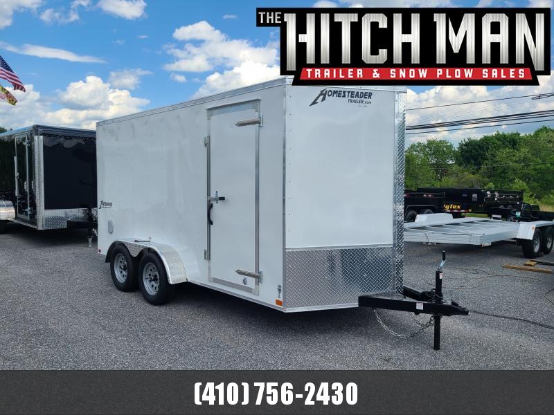 7 x 14 Homesteader Intrepid V-Nose Cargo 7k **White w/6" Extra Height & Ramp Door Package 7 x 14 Homesteader Intrepid V-Nose Cargo 7k **White w/6" Extra Height & Ramp Door Package