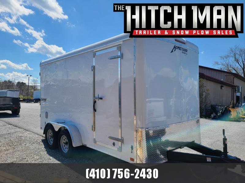 7 x 14 Homesteader Challenger Cargo Trailer 7k **White w/6" Extra Height & Barn Doors 7 x 14 Homesteader Challenger Cargo Trailer 7k **White w/6" Extra Height & Barn Doors