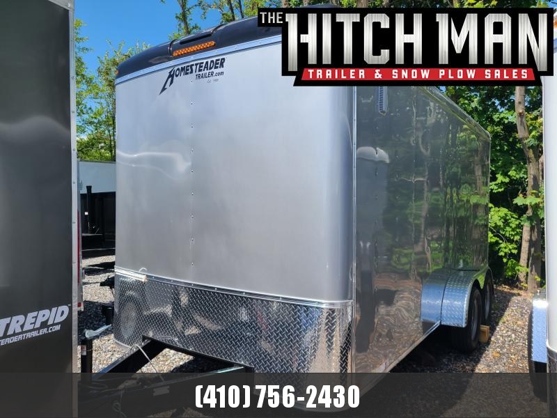 7 x 16 Homesteader Challenger Cargo 7k *** Silver w/6" Extra Height & Ramp Door 7 x 16 Homesteader Challenger Cargo 7k *** Silver w/6" Extra Height & Ramp Door