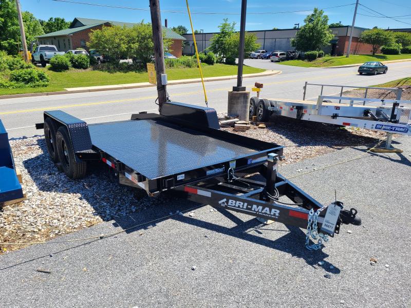 7 x 16 B-Wise T16-14 Steel Deck Gravity Tilt Bed Equipment Trailer 14K