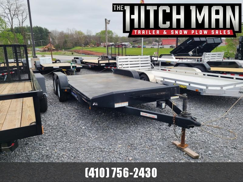 7 x 18 Used 2012 Sure Trac Steel Deck Car Hauler, 7K 7 x 18 Used 2012 Sure Trac Steel Deck Car Hauler, 7K