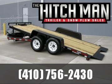 7' x 18' B-Wise HT18-14 Hydraulic Tilt Bed Equipment Trailer, 14K 7' x 18' B-Wise HT18-14 Hydraulic Tilt Bed Equipment Trailer, 14K