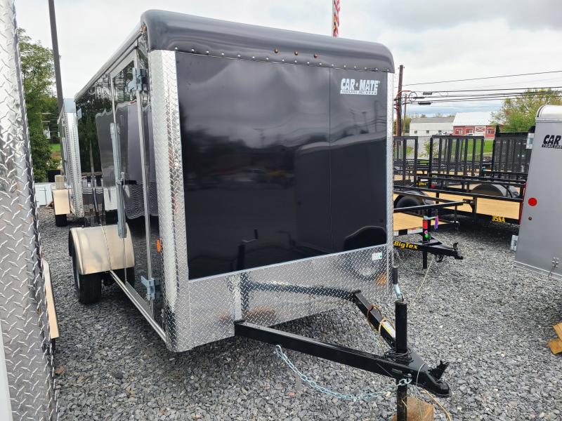6 x 12 Car-Mate Sportster Cargo Trailer 3k  ***Black w/Ramp Door