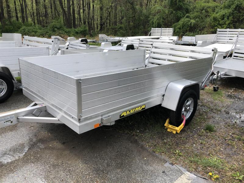 5' 8" x 10' Aluma 6810H (24" Solid Sides) Aluminum Utility Trailer 3k