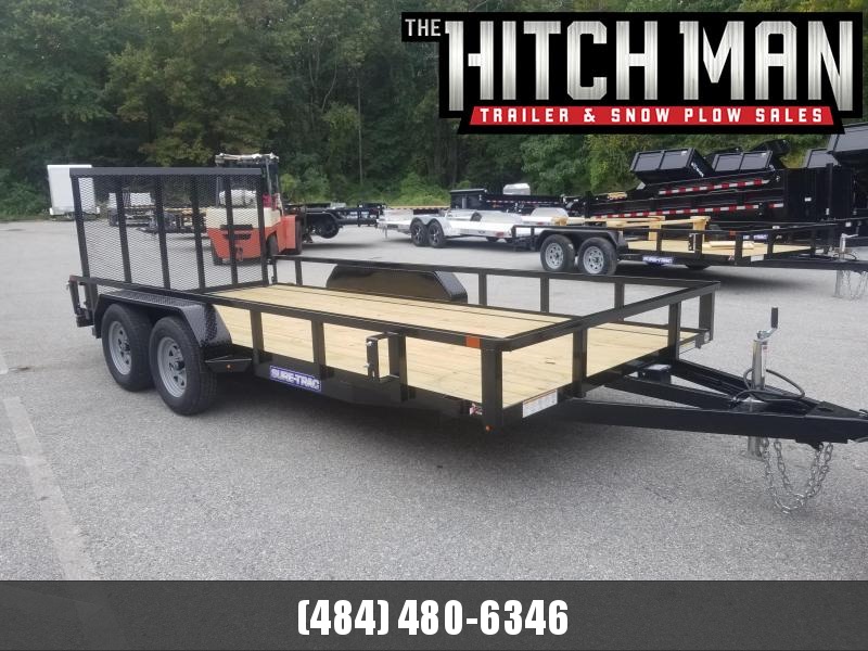 7 x 16 Sure-Trac Tube Top Utility Trailer 7k 7 x 16 Sure-Trac Tube Top Utility Trailer 7k