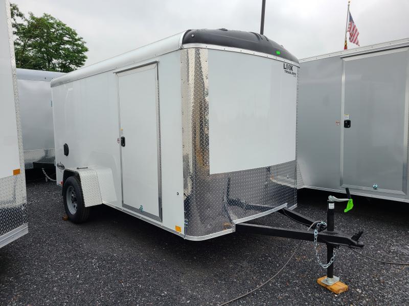 6 x 12 Look Element SE Round Top Cargo 3K   ***White w/Barn Doors