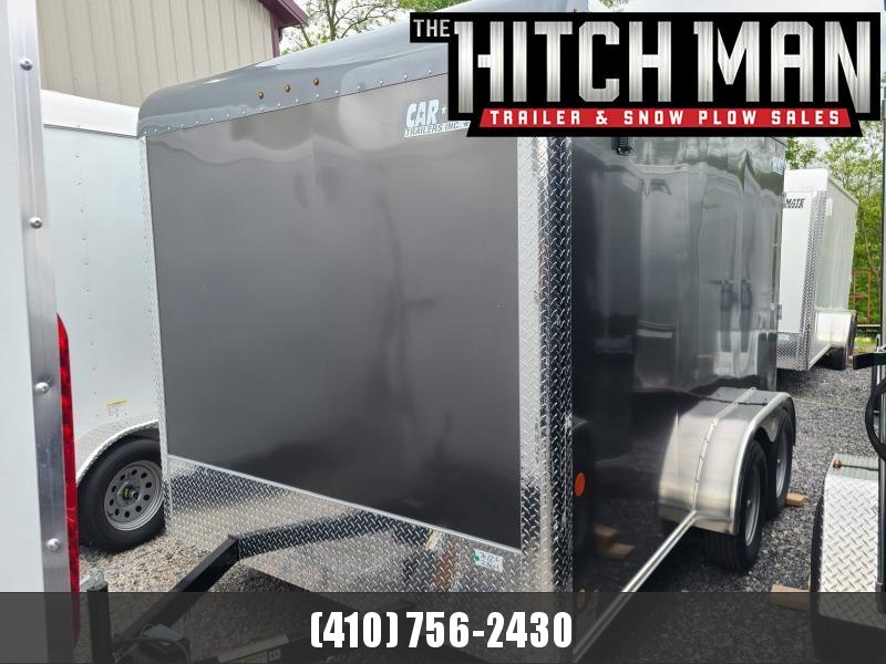 7 x 12 Car-Mate Custom Cargo 7k **Gray w/6" Extra Height & Ramp Door 7 x 12 Car-Mate Custom Cargo 7k **Gray w/6" Extra Height & Ramp Door