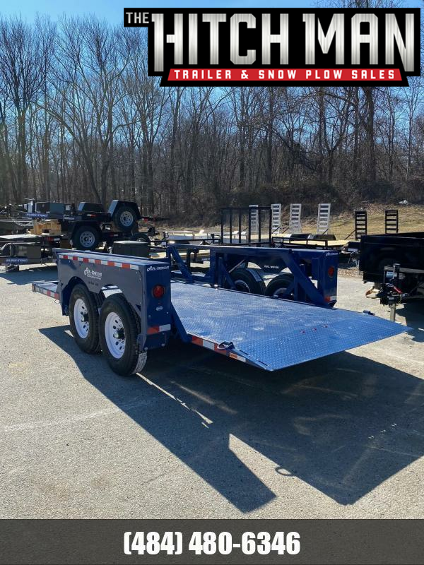 6'3" x 14' AirTow T1410 Drop Deck Flatbed Equipment Trailer 13.5k The Hitch Man Trailers
