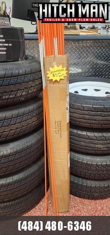 SNOW STAKE, 4' REFLECTIVE TAPE-5/16" SNOW STAKE, 4' REFLECTIVE TAPE-5/16"