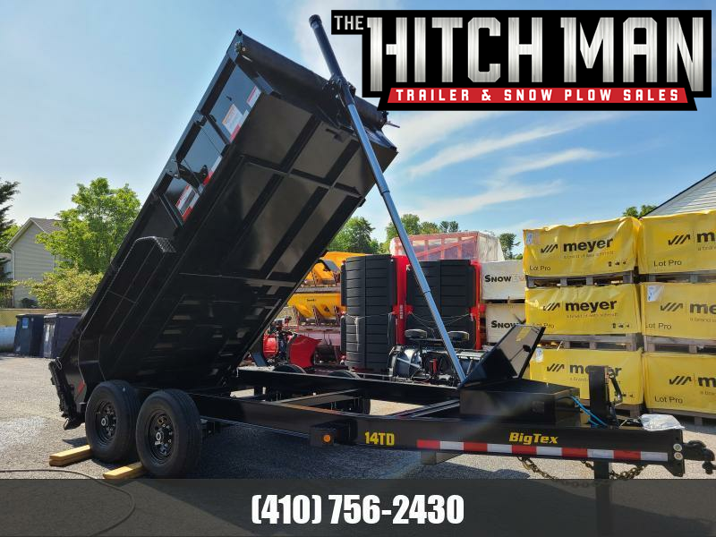 82in x 16 SureTrac HD Telescopic Dump Trailer 4ft High Sides 14k The