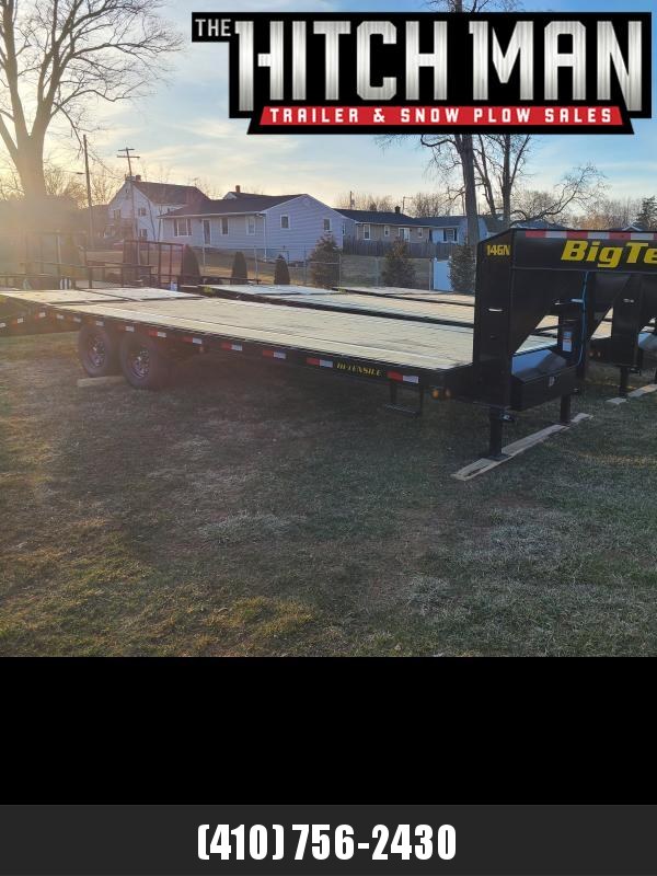 8.5 x 25 (20+5) Big Tex 14GN Gooseneck Deck Over Equipment Trailer 16k **w/Mega Ramps & Spare Tire 8.5 x 25 (20+5) Big Tex 14GN Gooseneck Deck Over Equipment Trailer 16k **w/Mega Ramps & Spare Tire